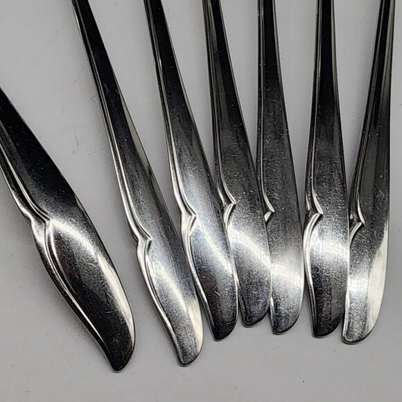 Vintage Oneida Profile Deluxe Stainless Steel 6 Iced Tea Spoons and Ladle - Picture 2 of 6